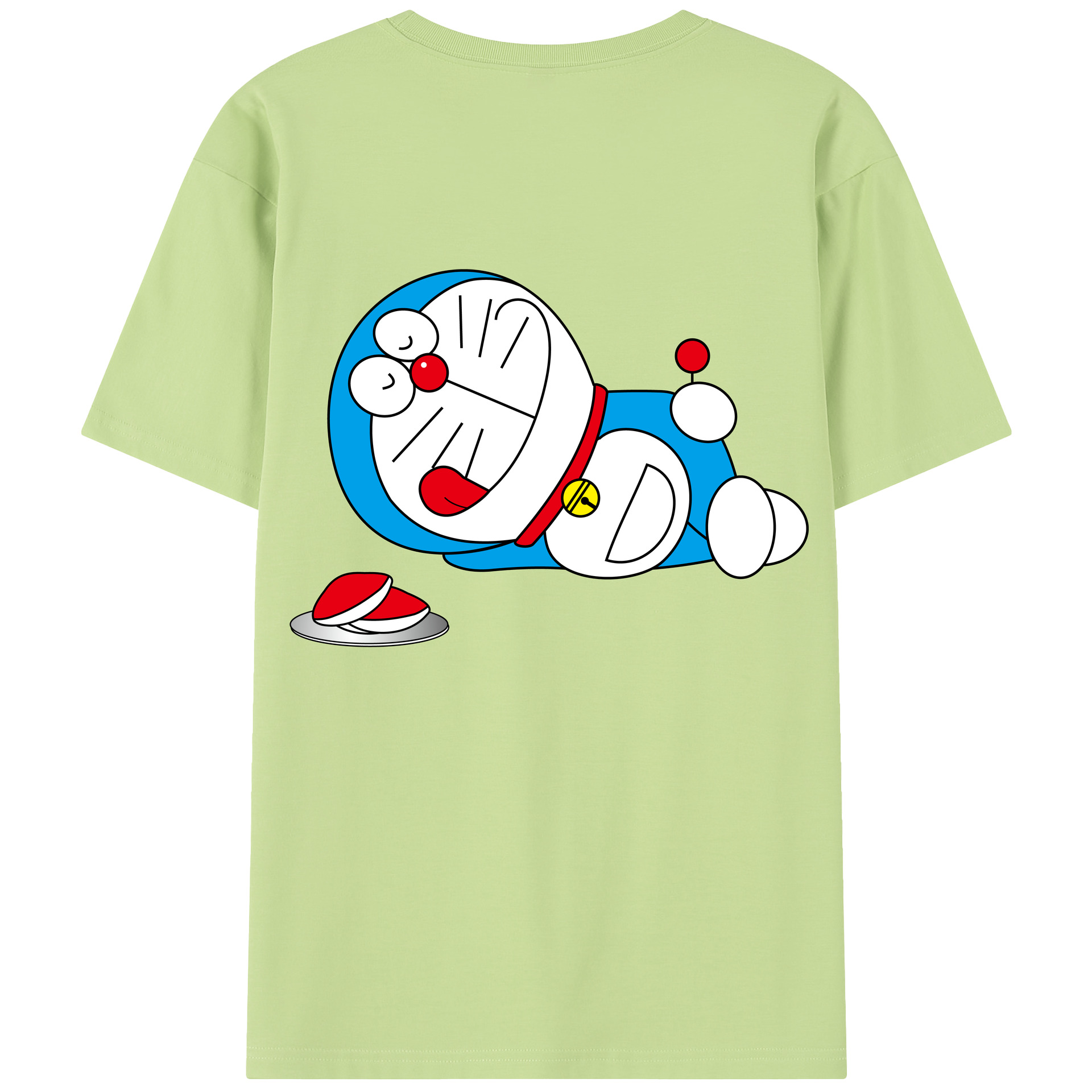 （画像用） ドラえもん Doraemon 綿100％半袖Tシャツ（背面プリント）